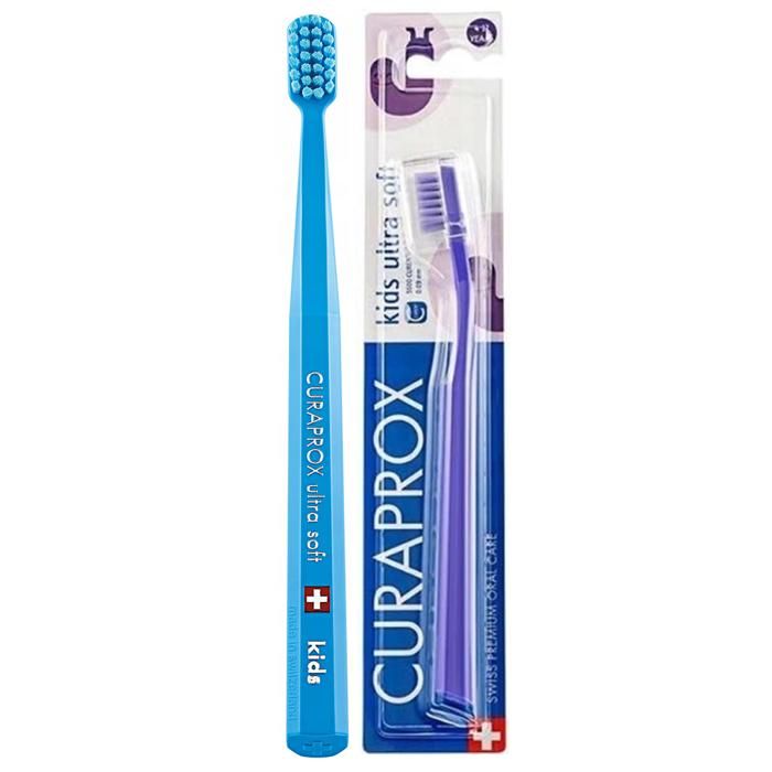 Brosse à dents enfant - Curaprox - CS Kids - Ultra souple - 5460 fibres - Spécial dents sensibles