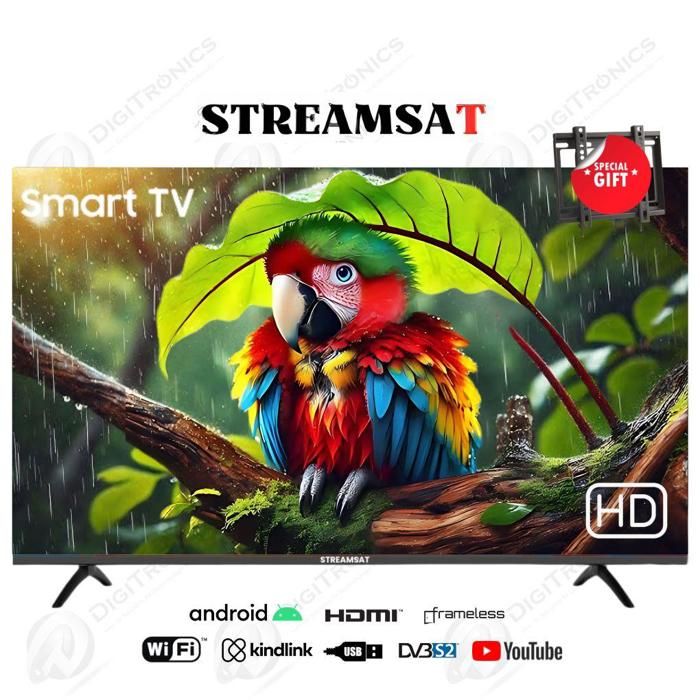 Smart TV 32" HDTV DLED - Google TV, Dolby Audio & HDMI/USB + Support gratuit