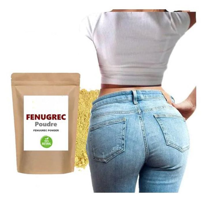 Fenugrec Moulu 100% Naturel – Poudre de Graines de Fenugrec Prise de Poids, Volume Fessier et Poitrine  Végan