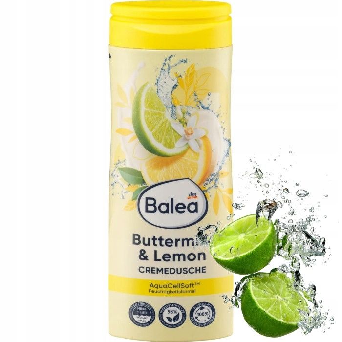 Gel Douche - BALEA - Babeurre & Gel Citron - 300ml - Hydratant - 2en1