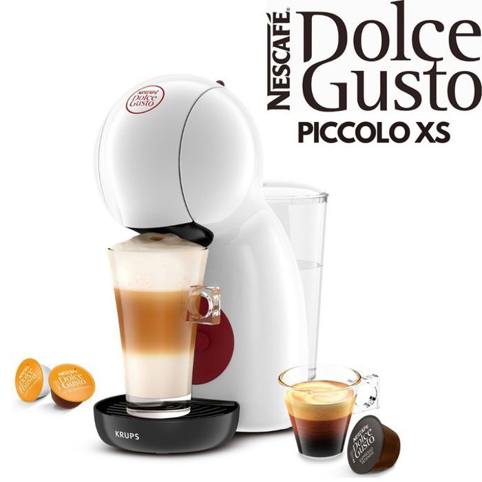 Cafetière à Capsule - NESCAFÉ DOLCE GUSTO - PICCOLO XS - 15 Bar - Réservoir 800 ml - 45 Boissons
