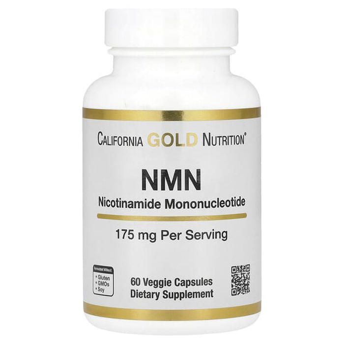 California Gold Nutrition, NMN, 175 mg, 60 gélules végétales