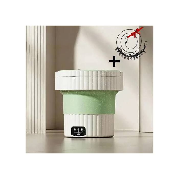 Lave-linge Compact et Pliable Idéal pour les Petits Espaces, Machine à Laver 9L , Couleur Aléatoire