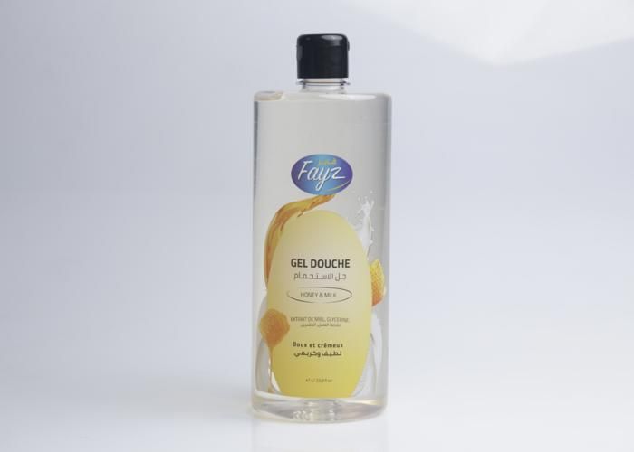 Gel de douche - Fayz - Honey & Milk - 1L - Sans parabène - Mixte