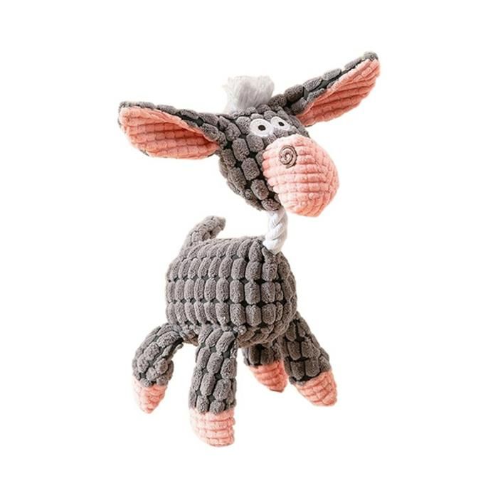 Jouet pour Chien à Mâcher avec Fonction Couineur (gris)