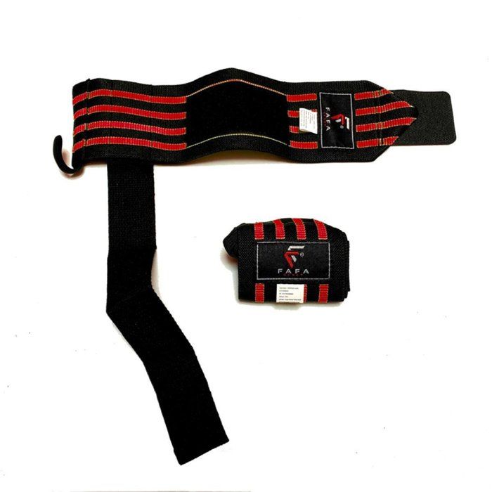 Bandes de poignets avec straps Elastiques pour musculation Noir