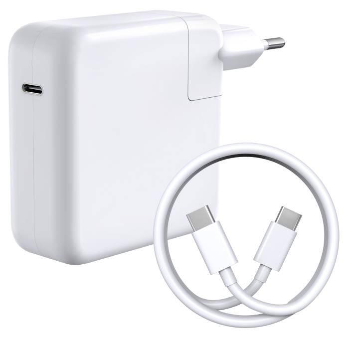 Chargeur 87W - Apple - MacBook PRO/AIR - USB-C - Inclus: Cable USB-C - Compatible 2016-2023