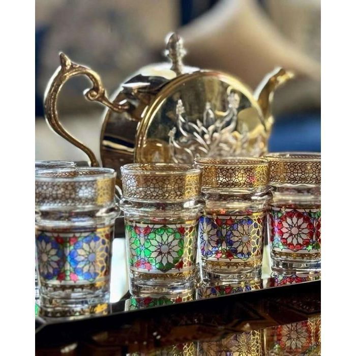 Verres à Thé - Beldi - Zelig - 12 pièces - Résistant - Haute qualité - Multicolore