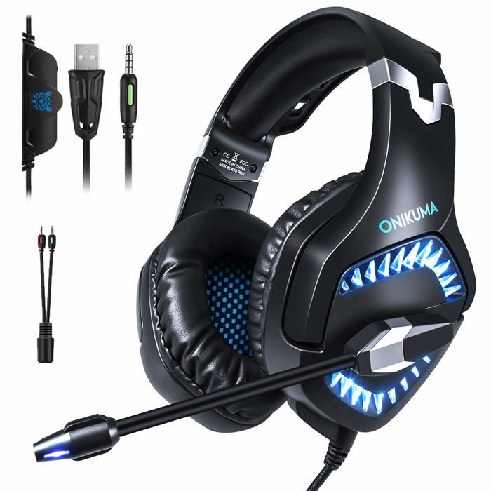 Casque Gamer - PRO K1B - Stéréo Surround - Microphone à Isolation Phonique - Confort Longue Durée