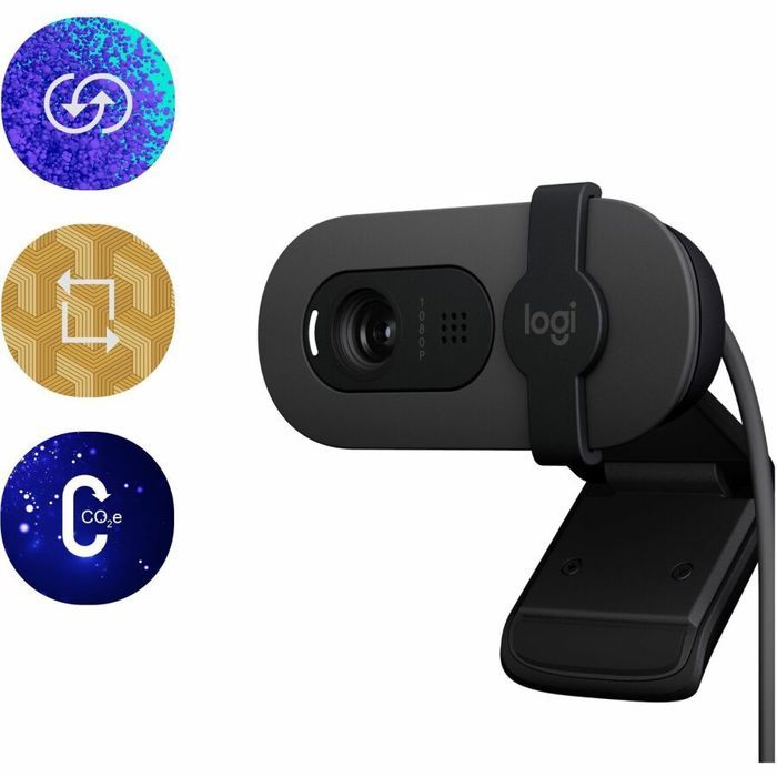 Logitech BRIO 100 Webcam 2 Megapixel 30 fps Graphite USB Type A
