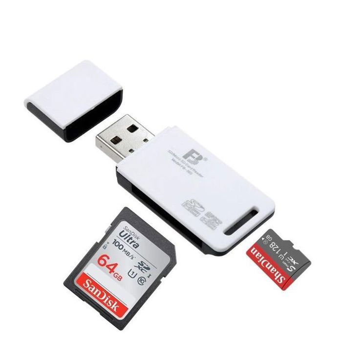 Fb Lecteur de cartes SD / TF polyvalent FB360 USB2.0 pour transfert et stockage de données faciles