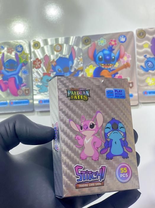 Cartes de jeu de société - STITCH - Argentée - Anime - Jeu de société - Accessoire de jeu