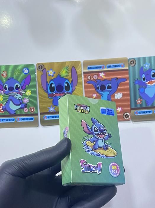 Cartes de jeu de société - Anime - Stitch - Thème Anime - Idéal pour les fans - Amusement garanti