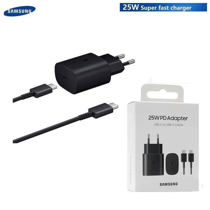 Adaptateur secteur - Samsung - Chargeur Fast Type-C - 25W - USB PD - Charge rapide