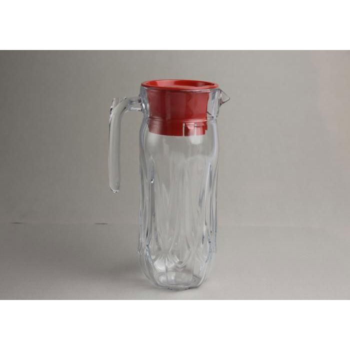 Pichet en verre avec couvercle 1 L "couleur aléatoire"