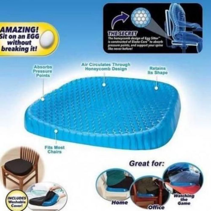 Coussin en gel de silicone,oreiller flexible, coussin en nid d'abeille doux et respirant,