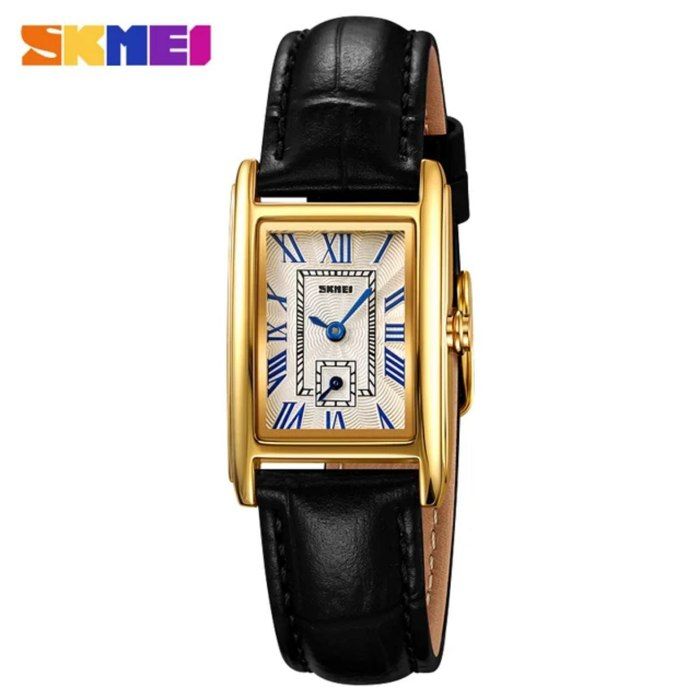 Montre femme - SKMEI - Rétro élégante - Cuir - Quartz - Analogique