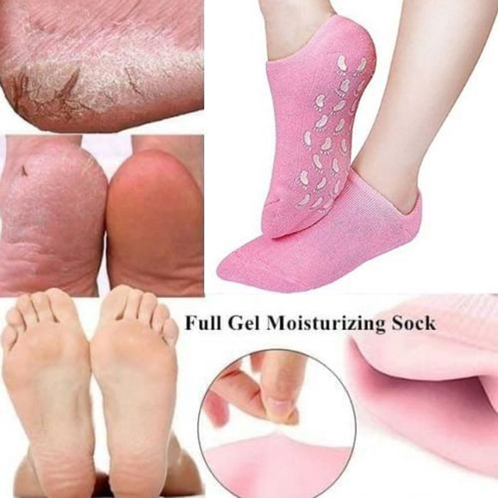 Chaussettes en Gel de Silicone réutilisables,pour les pieds, hydratant, blanchissant, exfoliant