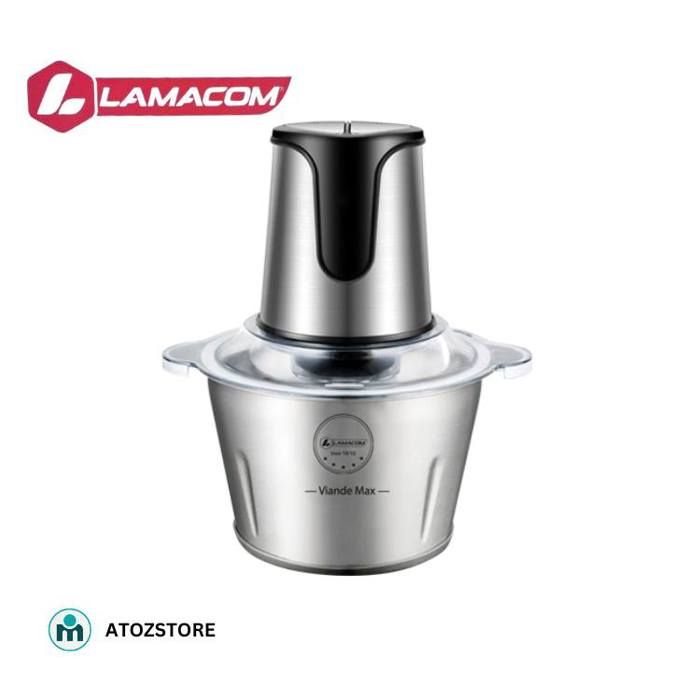 Robot De Cuisine 6L Hachoir électrique 1500W - 3 Vitesses, Bol Inox, Pour Viande Et Légumes