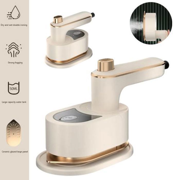 Fer à Repasser Portatif Professionnel,Fer à Vapeur Pliable Pour Vêtements,chauffage rapide, couleur aliatoire