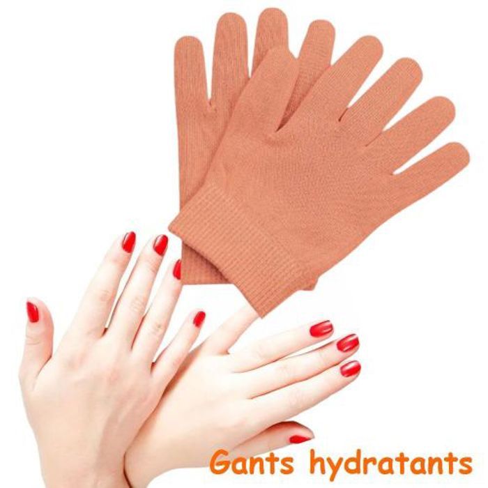 Gants hydratants de silicone Spa pour exfoliation, hydratation et traitement de soins de la peau, Couleur aliatoire