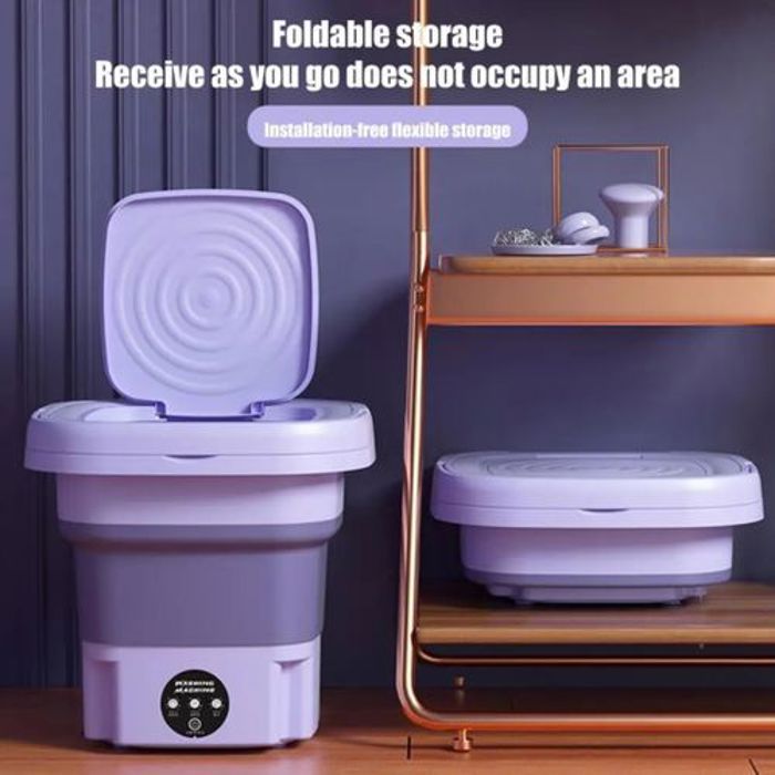 Machine à laver portable - Non spécifié - 11L - Pliable - Essoreuse automatique - Couleur aliatoire