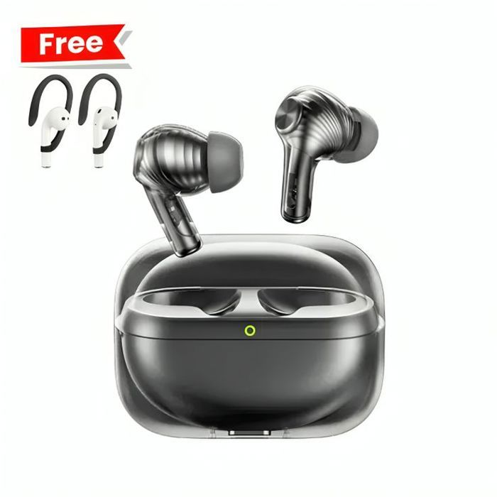 Écouteurs antibruit - Oraimo - SpaceBuds Pro - 50 dB ANC - Bluetooth 5.4 - Crochets Sportifs Inclus