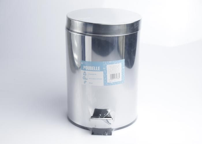 Poubelle à pédale - GENERIC - 11052-A - Argentée - 5L - Design moderne