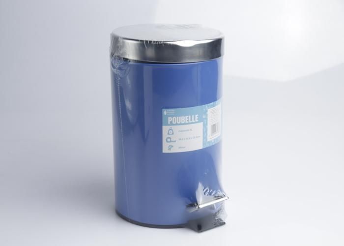 Poubelle à pédale - GENERIC - 11051-C - 3L - Couleur bleue - Pratique et esthétique