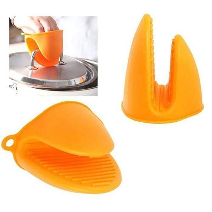 Mini gants en silicone Résistants à la Chaleur, Paire de maniques de cuisine, couleur aliatoire