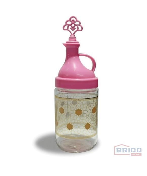 Bouteille en verre - Star Sultanim - 660 ml - Design moderne - Bec anti goutte - Multicolore