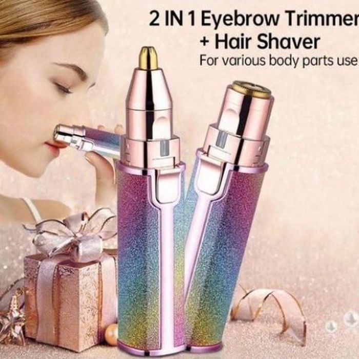 2en1 Epilateur électrique à sourcils,Visage et corps,Rechargeable via cable USB