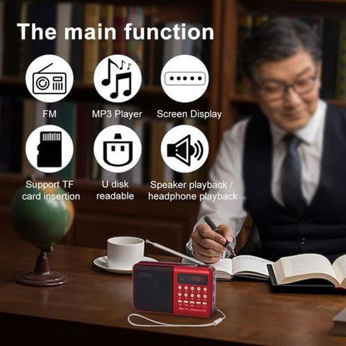 Haut-parleur Portable - Joc - H011UR - Bluetooth 5.0 - Micro SD jusqu'à 16 Go - USB jusqu'à 16 Go