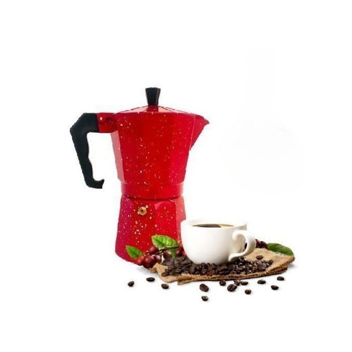 Cafetière italienne avec poignée résistante à la chaleur, 3 tasses