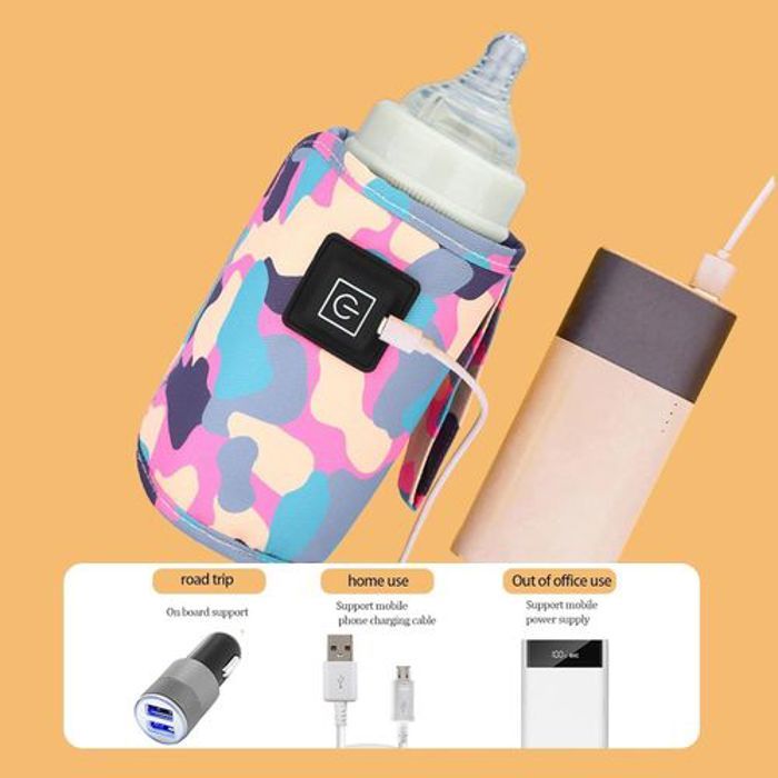 Chauffe- à Lait Bébé USB Chauffe-Biberon D'Allaitement Portable pour voyage
