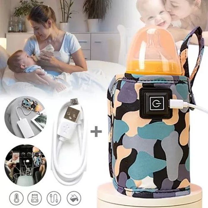 Chauffe à Lait Bébé USB Chauffe-Biberon D'Allaitement Portable pour voyage