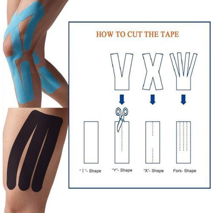 Pansement thérapeutique - Kinesiology Tape - 2,5cm x 5m - Hypoallergénique - Respirant - Imperméable
