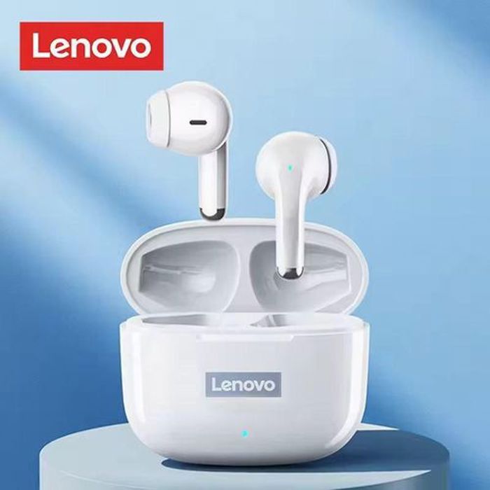 Écouteurs sans fil - Lenovo - LivePods LP40 PRO - BT 5.3 - Intra-auriculaires - Blanc