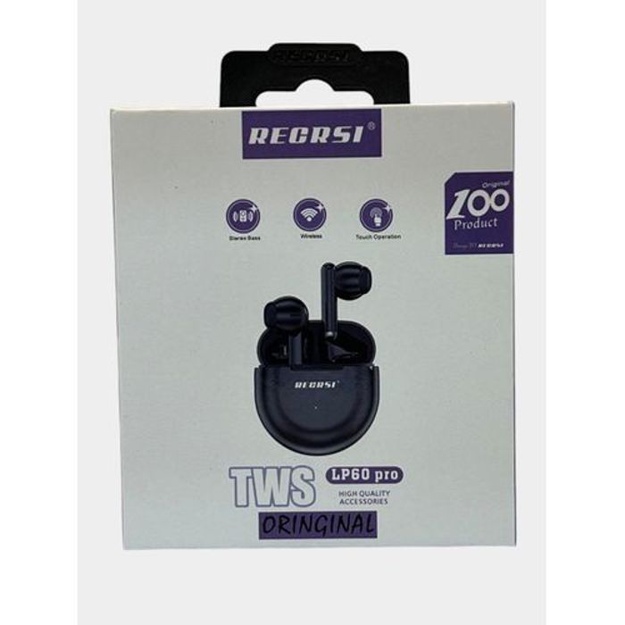 Écouteurs sans fil - Recrsi - LP60 Pro - Bluetooth - 5 heures d'écoute - Intra-auriculaire