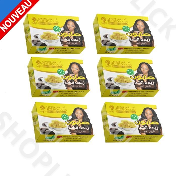 Pack de 6 Pieces Savons aux graines noires Soins biologiques pour le visage, 70g