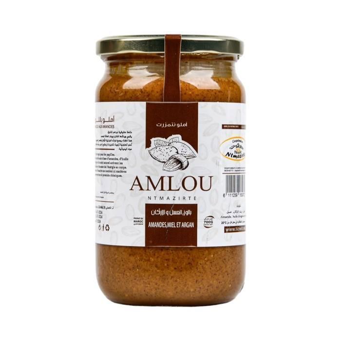 Amlou Ntmazirte aux amandes miel et l'huile d argan 700g