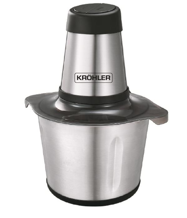 Hachoir 2 vitesses à condiment  Kröhler - bol 3.0L en acier - 400W
