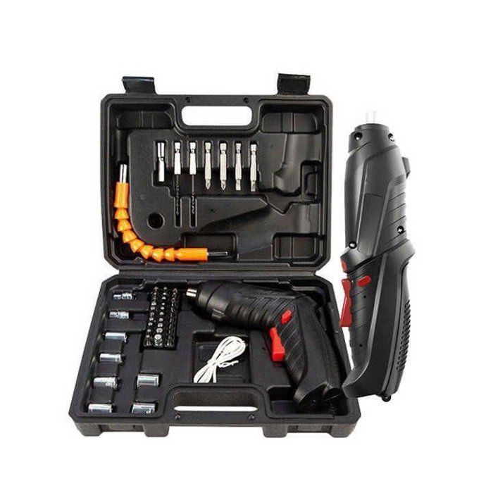 Visseuse sans fil - Non spécifié - 4,8V - 45 pièces - Compacte - Éclairage intégré