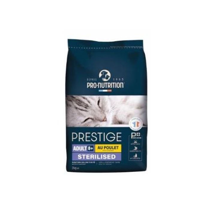 Prestige CROCKTAIL ADULT 8+ STERILIZED &/OR LIGHT - pour chat stérilisé ou ayant tendance à l’embonpoint, de 8 ans et plus. - 2 kg