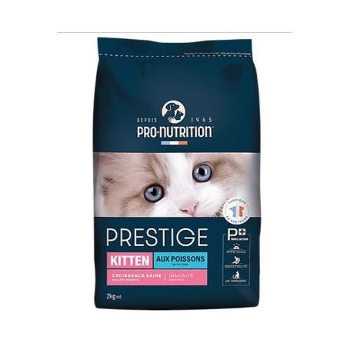 Prestige Pro-nutrition - Croquettes  Kitten aux Poissons pour Chatons - 2Kg