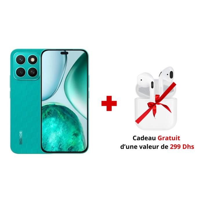 Smartphone X8C - 8GB - 256GB - Marrs Green - Double Carte - Honor