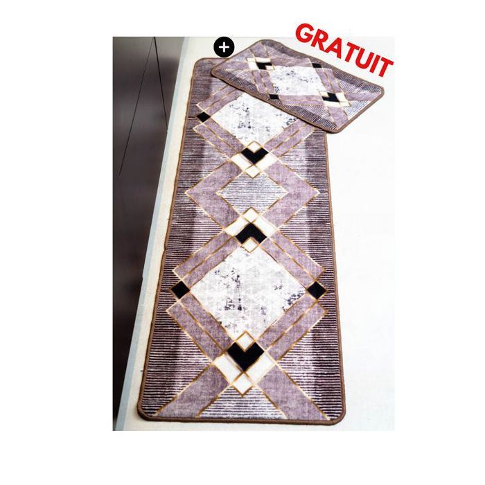 Set de tapis cuisine + tapis 40x70 gratuit /multicouleur