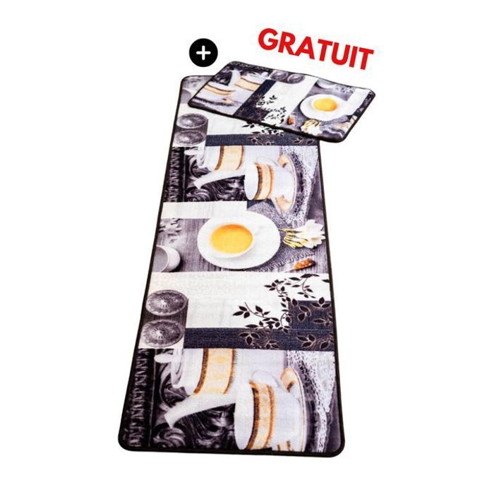 Tapis de sol - A3 HOME - Multicolore - 40x70 cm - Léger - Absorption d'humidité