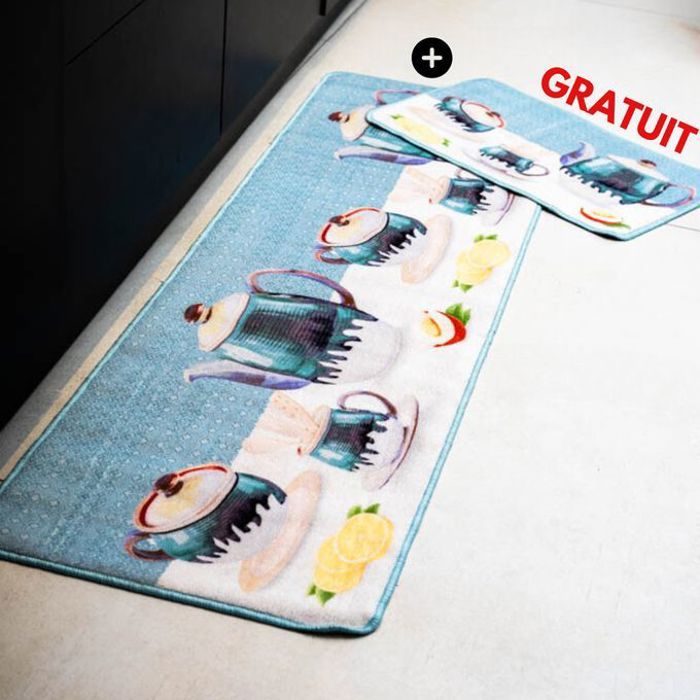 Tapis de sol - A3 HOME - Multicolore - 40x70 cm - Léger - Absorbant d'humidité