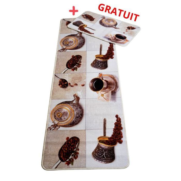 Tapis de sol - A3 HOME - Multicolore - 40x70 cm - Léger - Absorption d'humidité